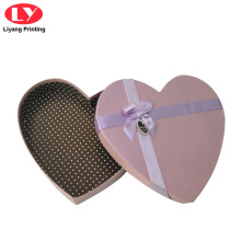 Custom Pink Heart Paper Packaging Chocolate Box