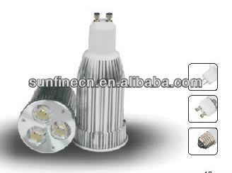 9W New GU10 Alluminum LED lamp cup in LED spotlights