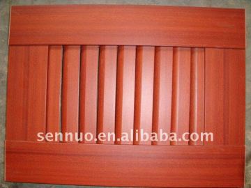 PVC overlaid MDF wrap kitchen cabinet door