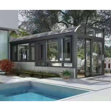 Modern Sunroom Glass House: Free-Standing 4-Season Aluminium Glass Sunrooms