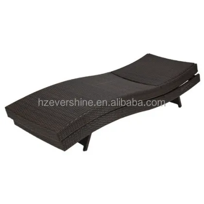 Stackable Brown Outdoor Sun Loungers for Weather-Free Comfort