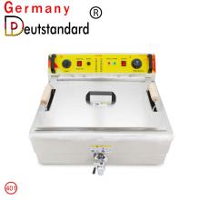 Commercial deep fryer machine with 19.5L capacity for good sale