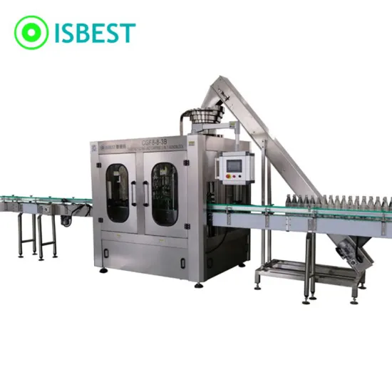 Glass Bottle Beverage Water Filling Bottling Machine with ROPP Aluminum Cap