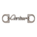 Boucles de chaîne en cristal avec logo personnalisé élégant pour femmes