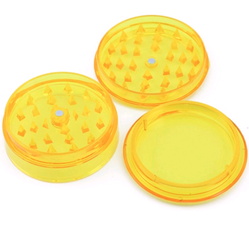 60mm 3 Part Custom Plastic Herb Tobacco Grinder