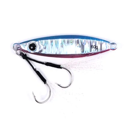 60g 80g Metal Cast Fishing Lure for Sea Bass Jigging