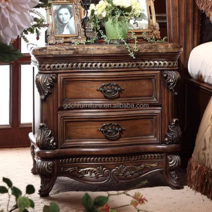 Luxurious European Retro Leather Bed for American Classic Bedrooms