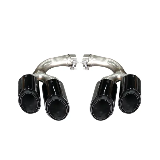 Three-Tier Exhaust Pipe for Porsche Cayenne 9Y0 - Sports Style