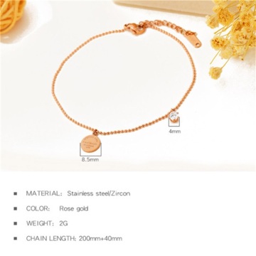 Beautiful Cubic Zirconia Anklet Wholesale
