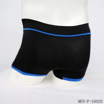 Plain Men Boxer Shorts Free Sample Seamless Underwear