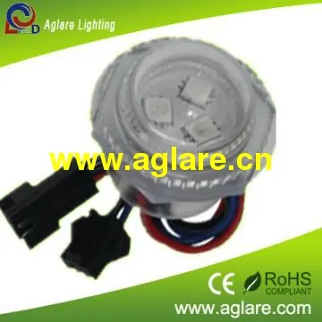 Waterproof DC12V Self-programmed RGB pixel amusement LED rides bulb