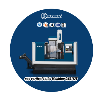 High Precision SGSK CNC Vertical Lathe Machine CK5112T/5116T/CK5120T/5125T with 2-Speed Gearbox for Metal Machining
