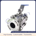 Three-piece quick-install ball valve