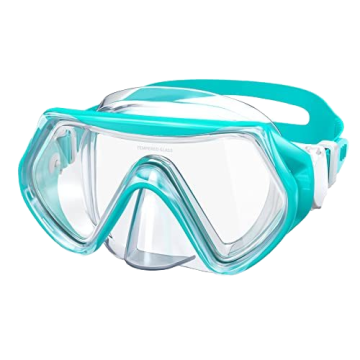 High Vision Kids Diving Mask: 180° Panoramic Single Lens - Anti-Fog Design
