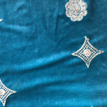 100% Polyester Rajutan Velour Fabric Untuk Pakaian