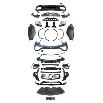 GLC63 AMG Style Front Rear Bumper Diffuser Kit for BENZ X253 C253 GLC AMG Line 2020-2022