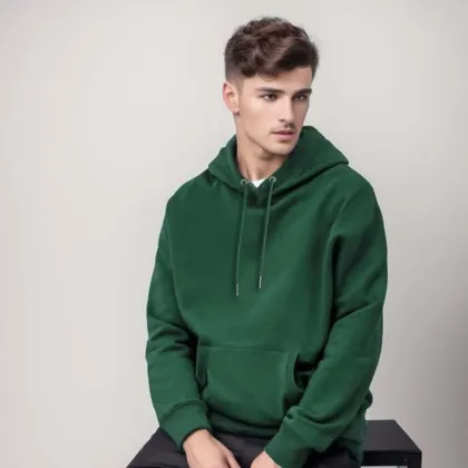 Simple Versatile Cotton-Poly Hoodie