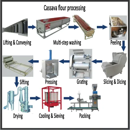 Best price cassava flour processing machine in India
