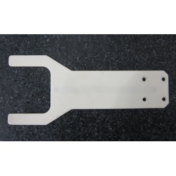Alumina ceramic arms for silicon wafer clamping