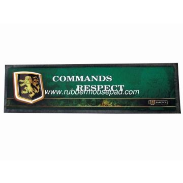 Eco-friendly Rubber Bar Mat, Oem Logo Printed Bar Runner 440*240*2mm