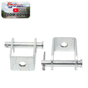 Phần cứng thép carbon mạ kẽm nóng tùy chỉnh: D Clevis Chân đế cách điện và loại vòng