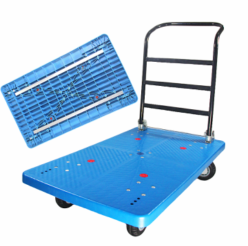 Fabryczne 6-calowe wytrzymałe Blue TPR Casters do transportu przemysłowego: 600 kg pojemności obciążenia, 650x1100 mm składane plastikowe wózek toczące