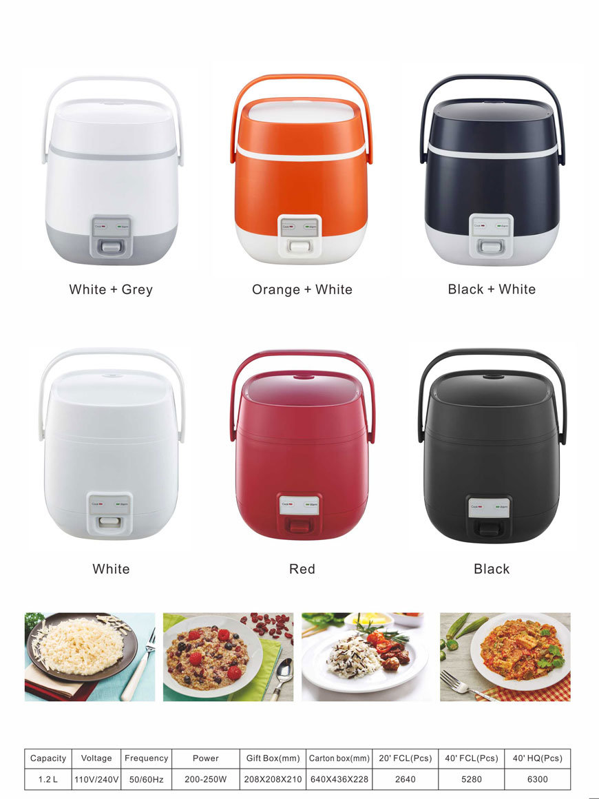 1.2L Electric Mini Round Rice Cooker