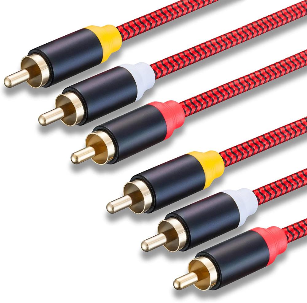 Stereo Audio Cable 24K Gold Plated RCA Cable