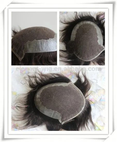 Elegant-wig factory price full lace toupee, human hair toupee for men high quality