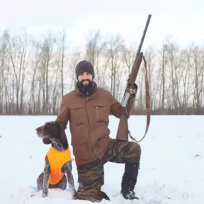 Camouflage Anti-Slip Finger Gloves for Men - Workout, Shooting, Hunting