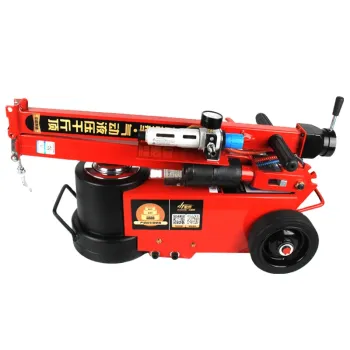 Pneumatic 50/25T Heavy Duty Air Hydraulic Floor Jack for Trucks