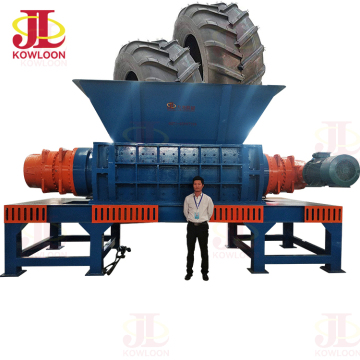 Automatic 16.5 Inch Mining Truck Tire Recycling Machine: Rubber Crusher & OTR Tire Shredder