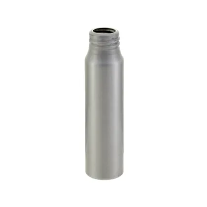 50 mL Silver Screw Aluminum Bottle with 20/410 Neck
