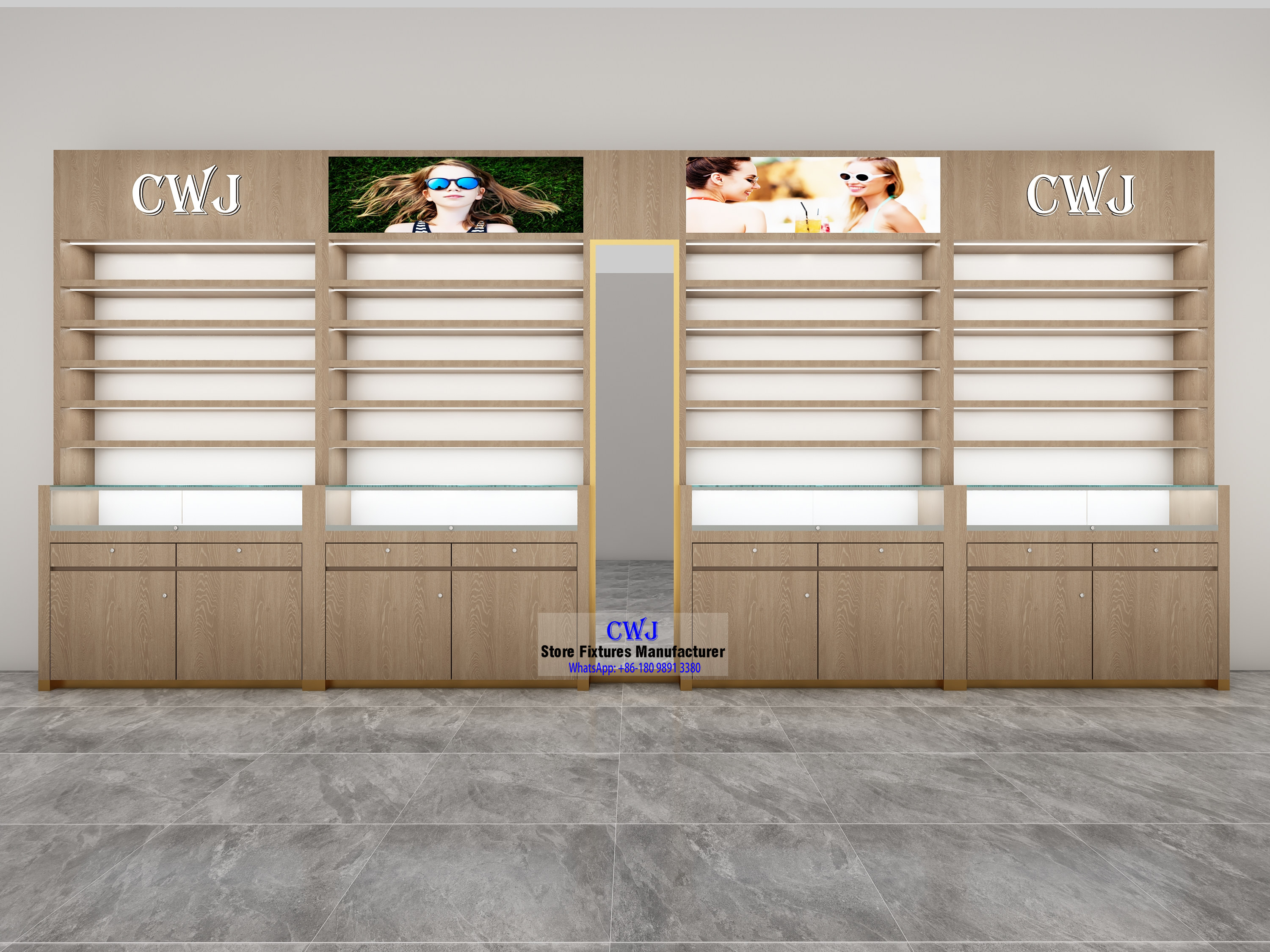 Optical Shop Display Cabinets Custom Eyewear Displays