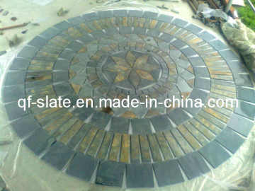 Natural Slate Mosaic Pattern, Mosaic Stone for Outside