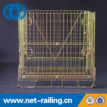 Collapsible warehouse metal stackable storage wire mesh container                        
                                                Quality Choice