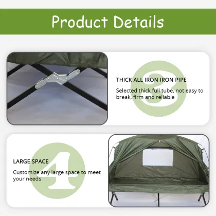 Recommended Outdoor Camping Off The Ground Folding Tent Waterproof And Cold Multi-Functional Camping Equipment Camp Bed Tent