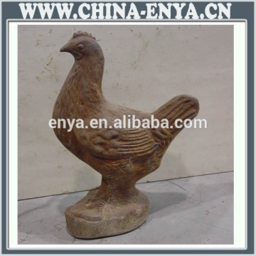 China supplier sculpture metal garden chicken