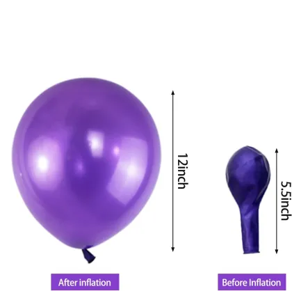 Purple pearl latex balloon