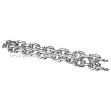 UK type steel link chain, medium link marine hardware, ISO 9001