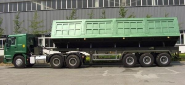3 Axle side wall tipper semi Dump Trailer