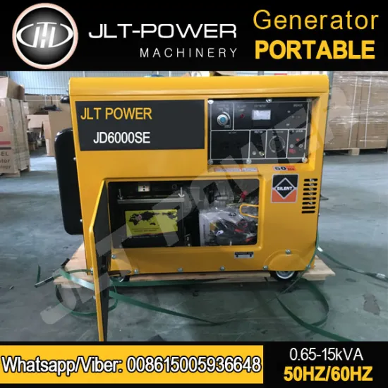 60HZ 120/240V Silent Diesel Generator 5kw Electric Start Portable Generator
 