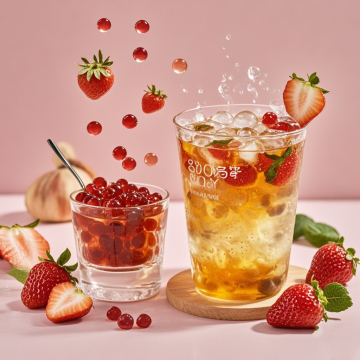 Factory Wholesale: Customized Fruit Flavors Konjac Popping Boba for Milk Tea and Instant Foods