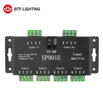 SP901E مكبر للصوت LED لـ 5-24V SPI قابلة للعنوان RGB Pixels