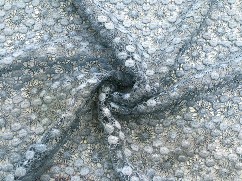Mat Poly Chemical Lace Fabric