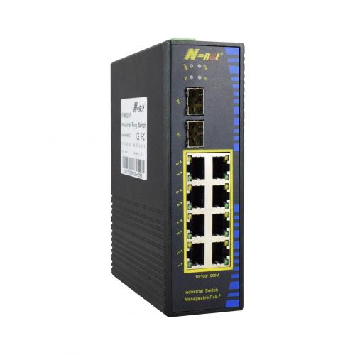 Managed Gigabit Industrial Ring Ethernet POE Switch