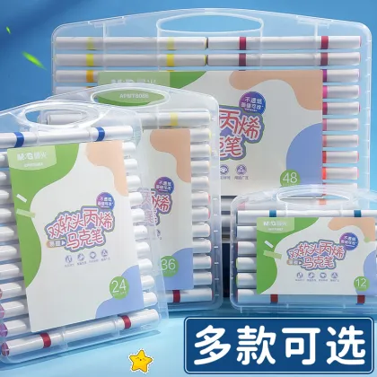M&G Dual Soft Tip Acrylic Marker Pen Set