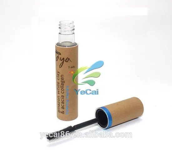 Custom size essential oil glass bottles box eye lash glass bottle container, push up paper tubes deodorant