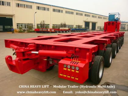 CHINA HEAVY LIFT  -  Nicolas MDED Model Modular Trailer