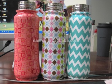 air transfer printing vacuum insulated water bottle with tea filter